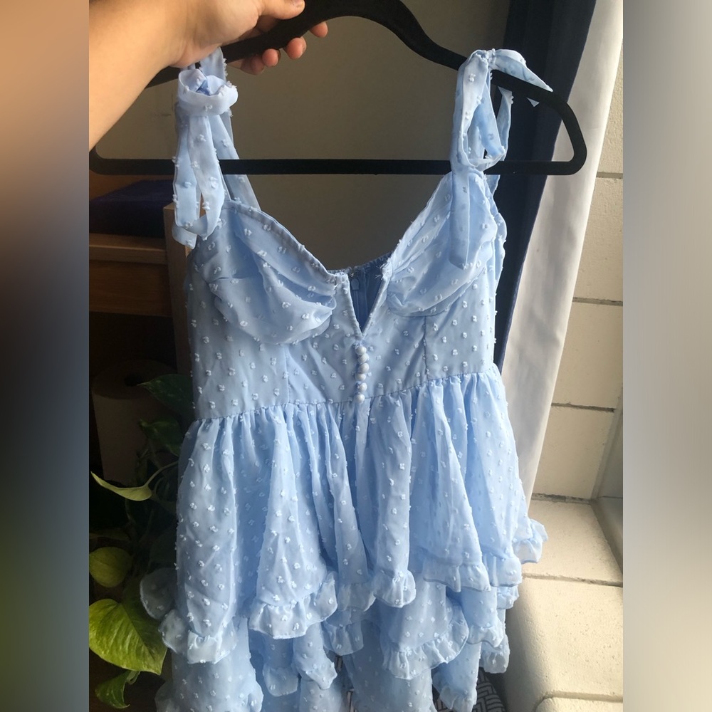 Brand new unworn Gorgeous coquette baby blue dress - Picture 2 of 3